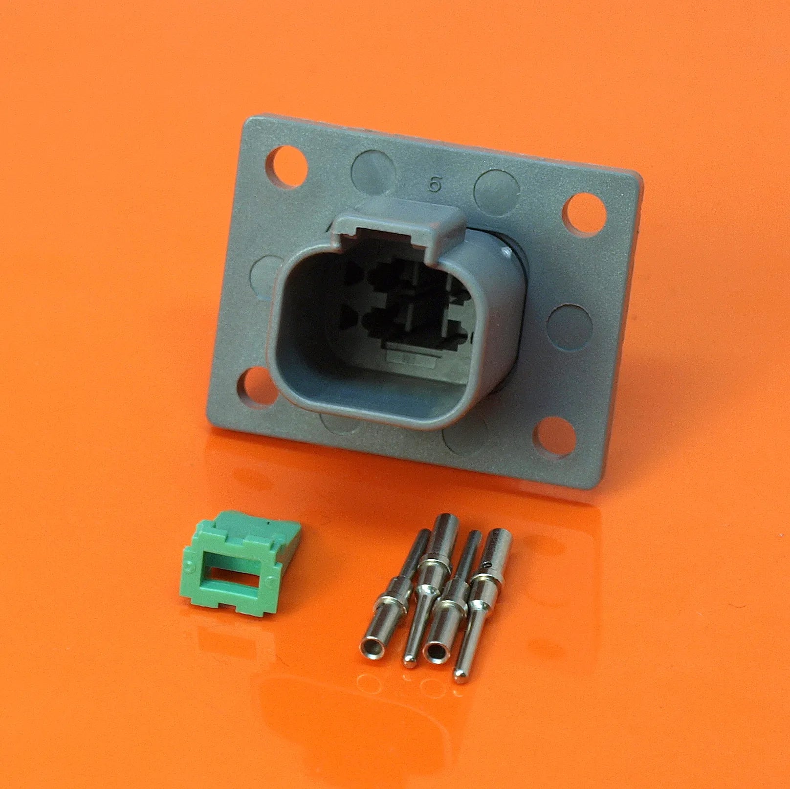 DEUTSCH DT Connector Receptacle with Flange Mount / 4 Way - dup-review-publication - spo-cs-disabled - spo-default - sp