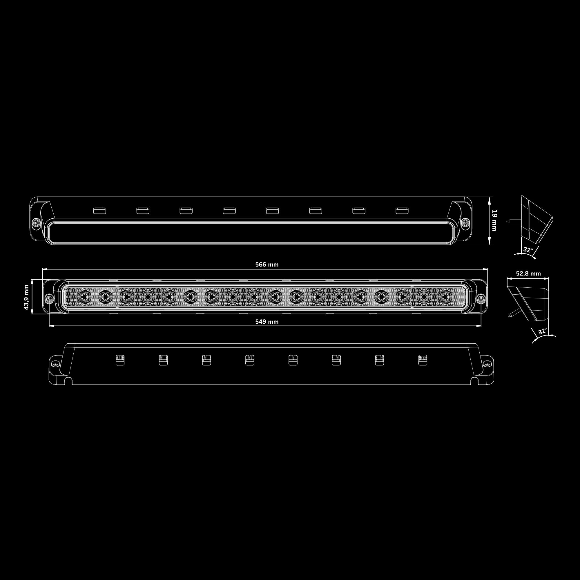 Strands Nuuk E-Line Scene Light / 20"