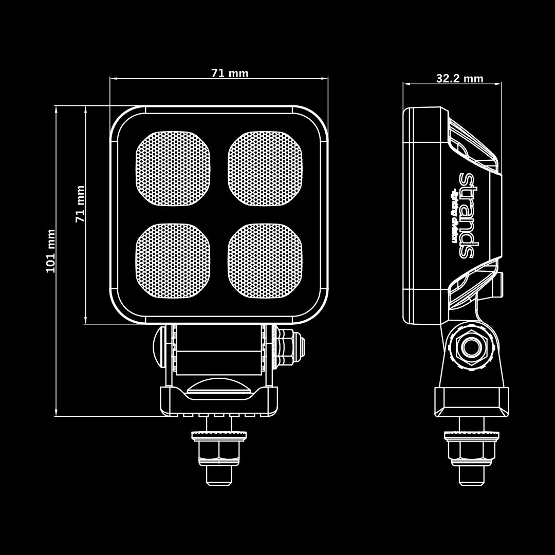 Strands Dark Knight Hardcore Mini LED Worklight