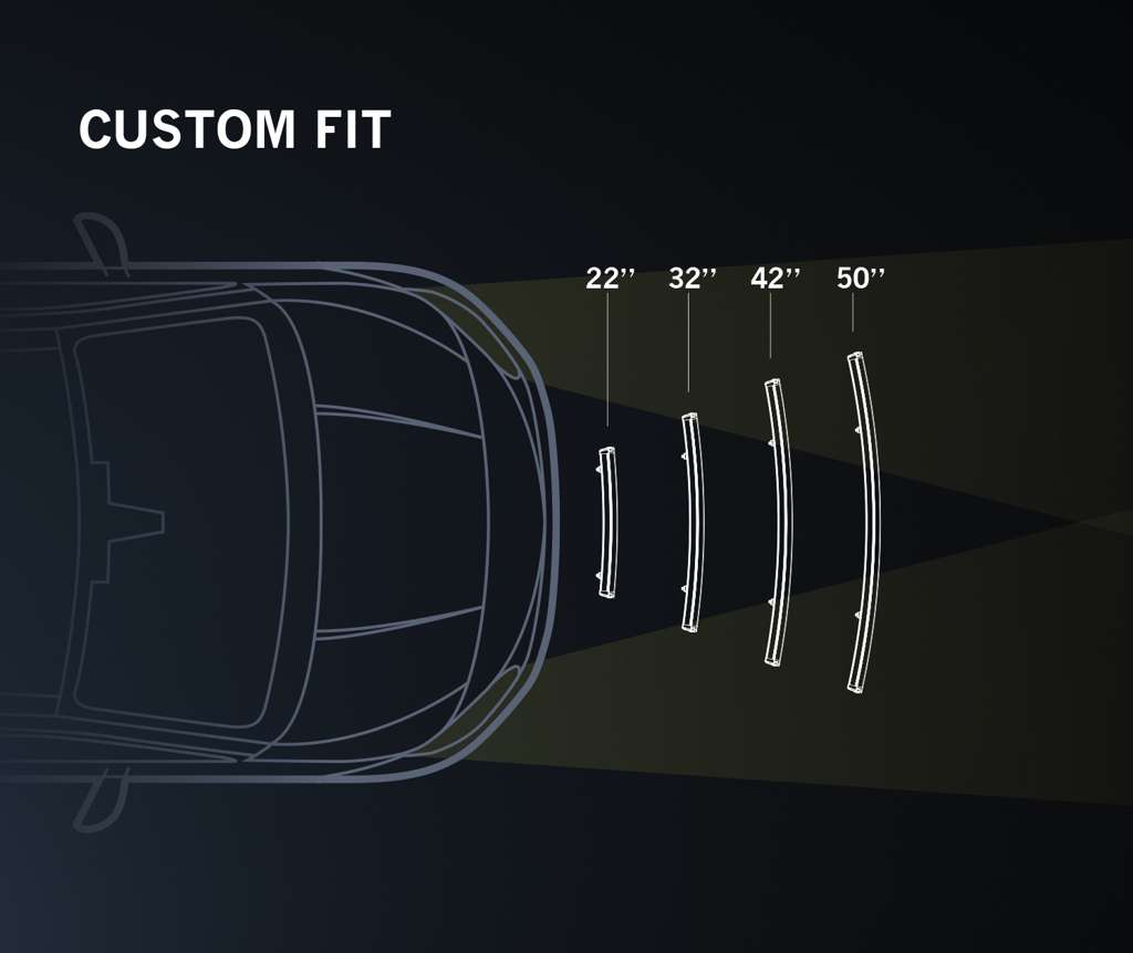 Strands Siberia Single Row Curved Light Bars / XP Range / Choose Length