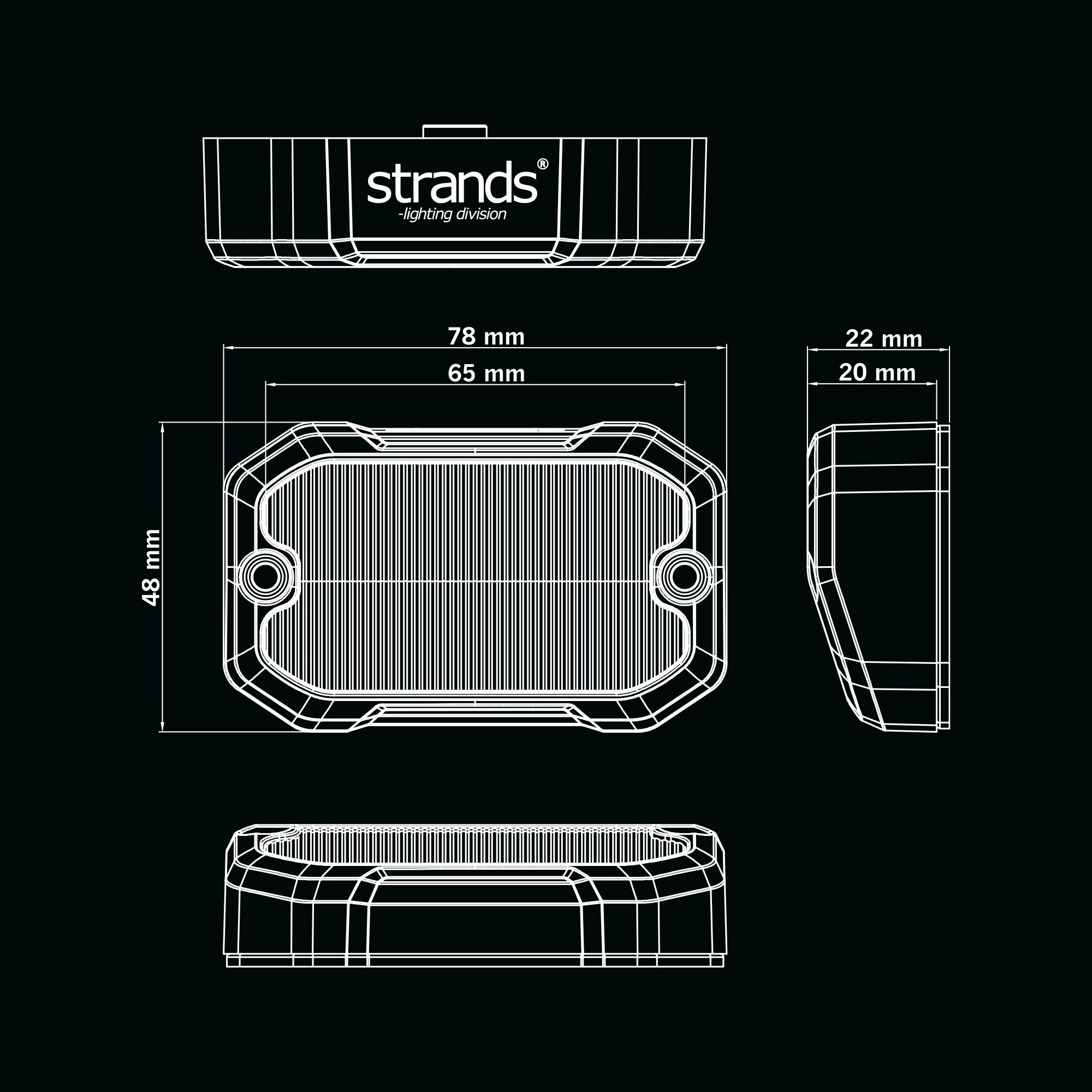 Strands Unity Reversing Light with Built in Strobe