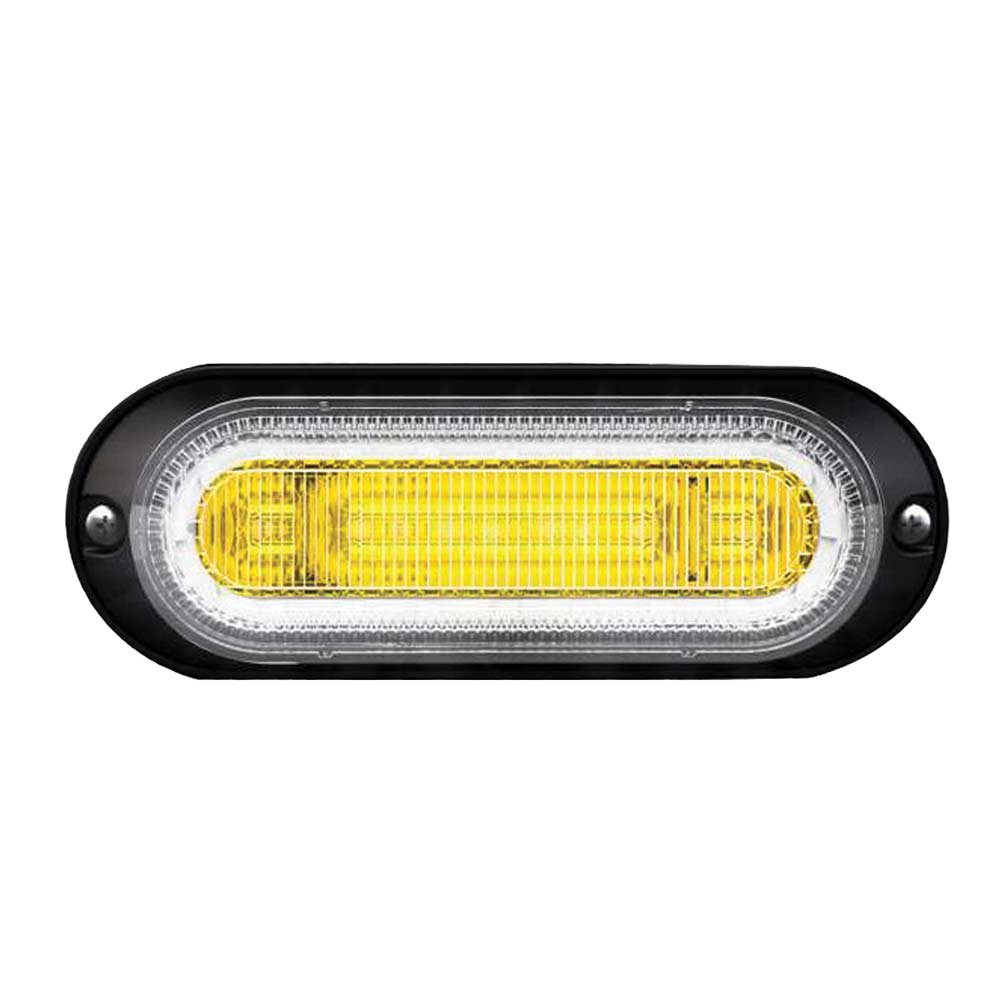 Amber Warning Lamp with DRL Halo – Front Facing