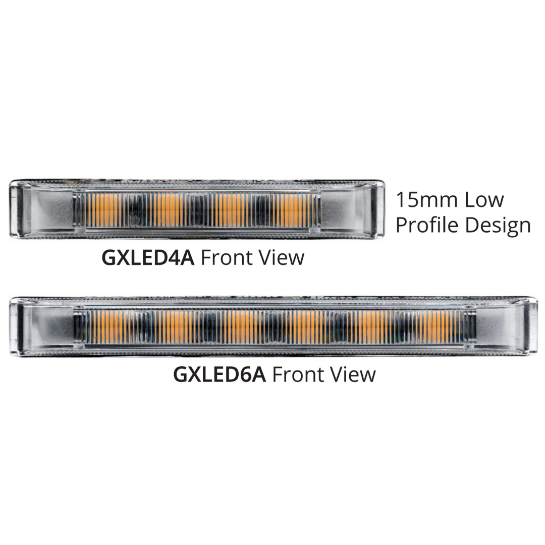 LAP GXLED Ultra Slim Grille Mount Strobe Lights / Amber