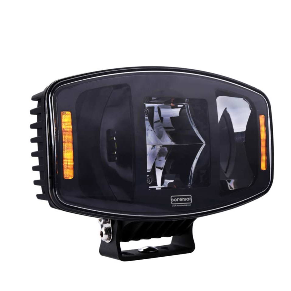 Boreman 1001-1650 Full LED Driving Lamp with Amber / Clear Position Light