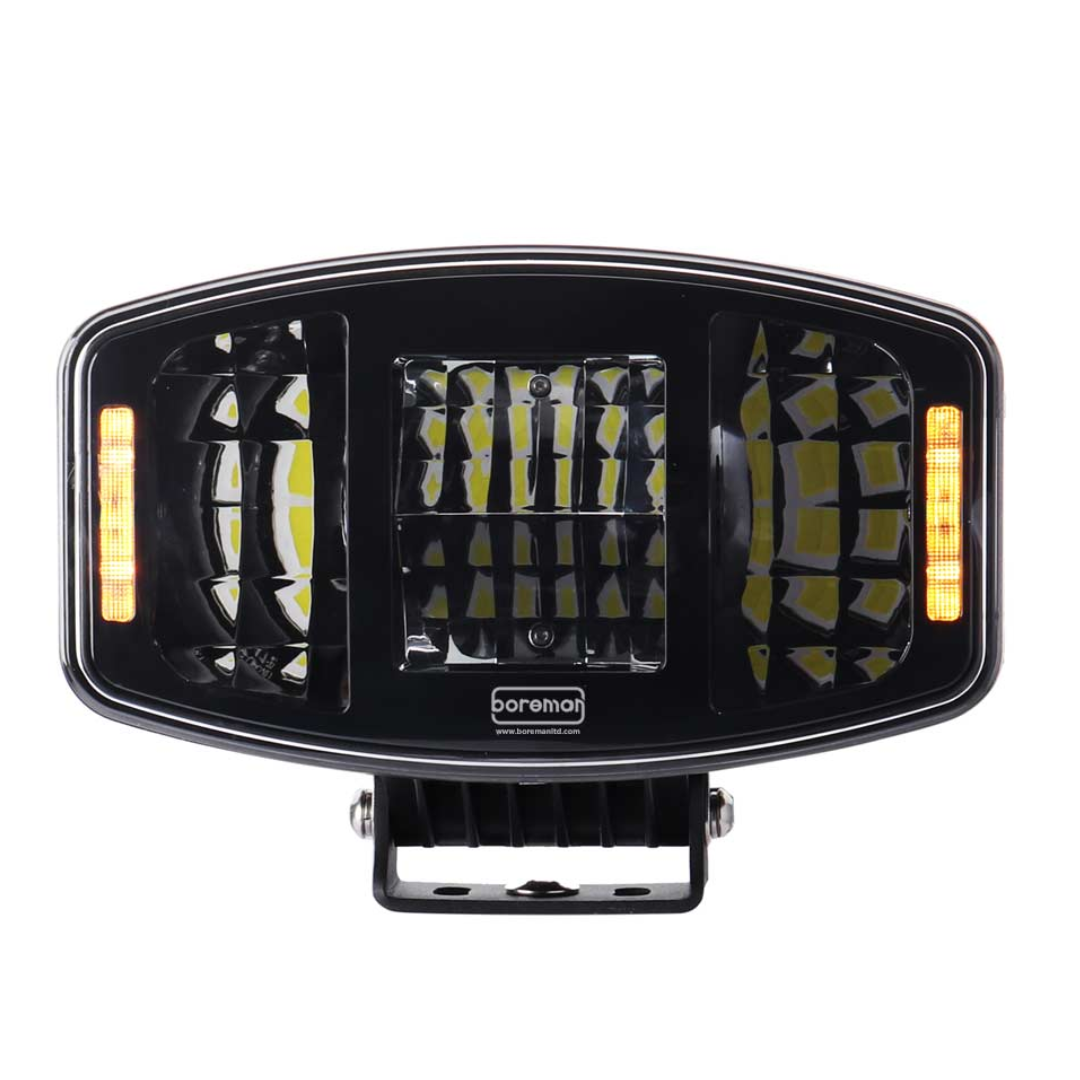 Boreman 1001-1650 Full LED Driving Lamp with Amber / Clear Position Light