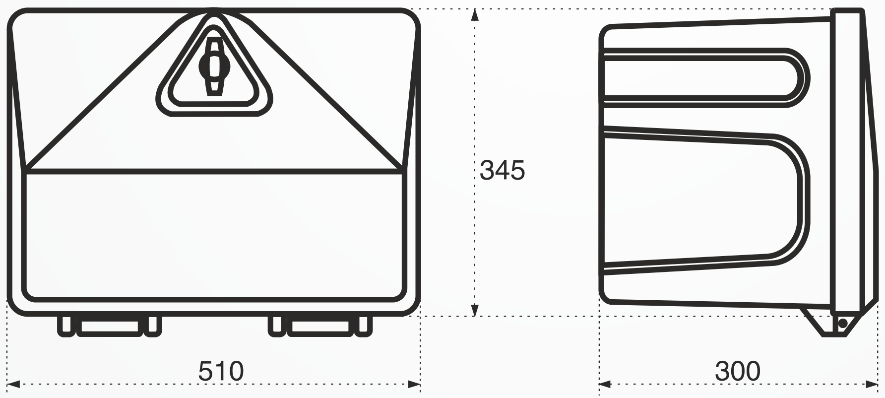 Stabilo Slick Box Tool Box for Commercial Vehicles / 510 x 350 x 300mm - spo-cs-disabled - spo-default - spo-disabled