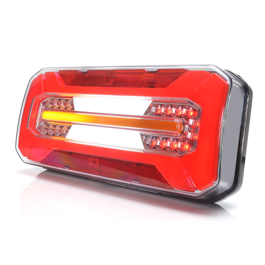 WAS W185DD S2 Rectangular Neon Trailer Light with Dynamic Indicator