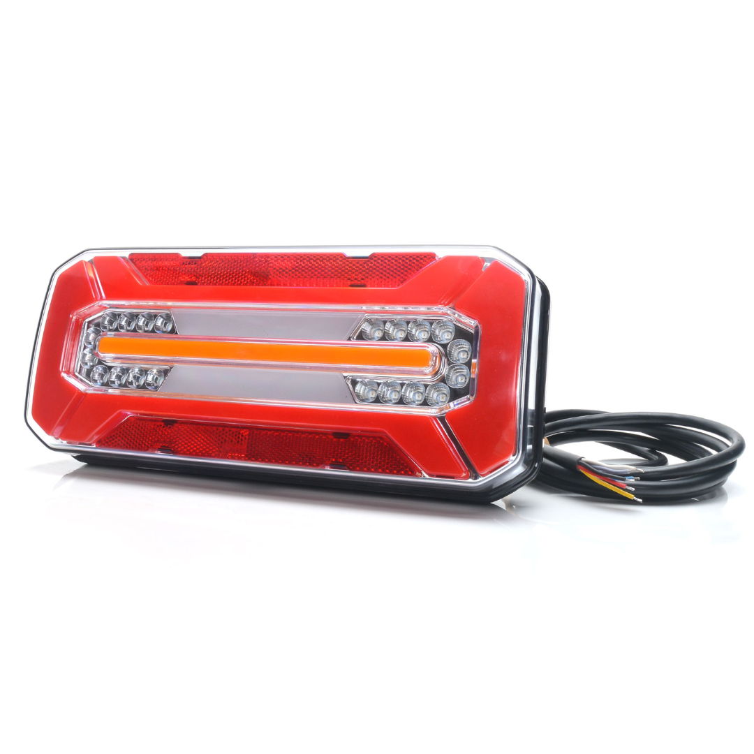 WAS W185DD S2 Rectangular Neon Trailer Light with Dynamic Indicator