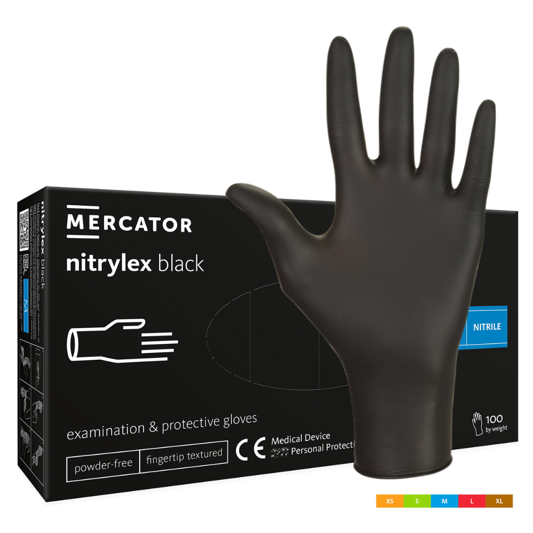 Black Nitrile Gloves - Heavy Duty - Gloves - mechanic work gloves