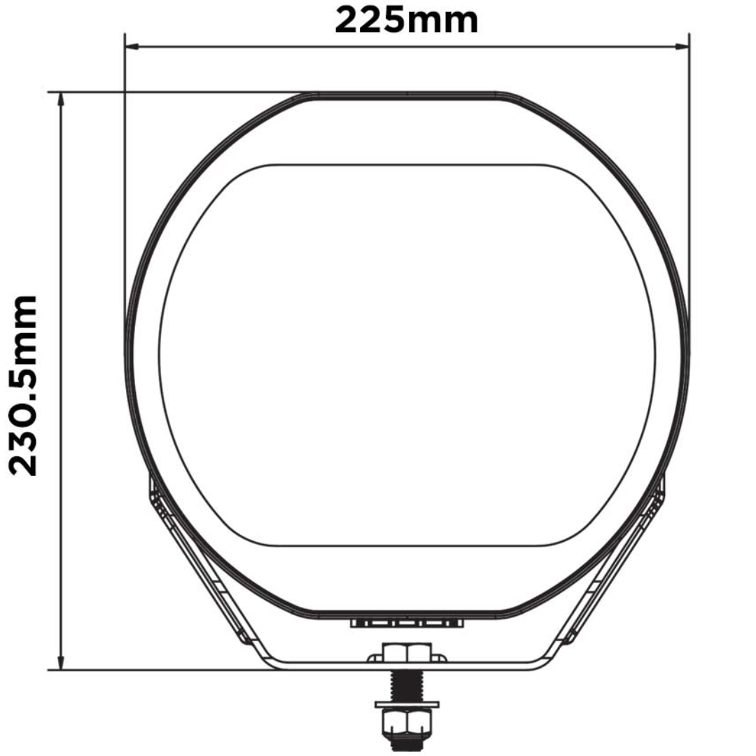 Boreman Halo LED Driving Lamp with Strobe Light