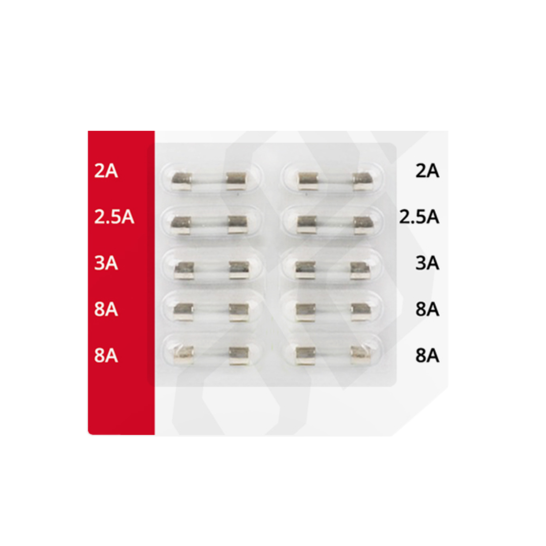 Assorted Pack of Glass Fuses / 20mm