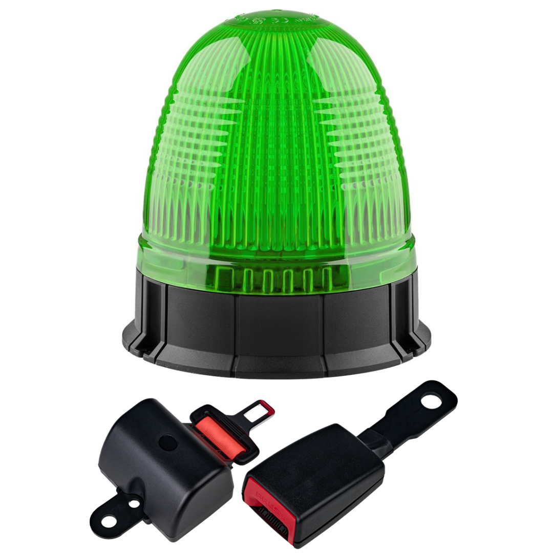 green beacons screw mount for plant machinery with seat belt