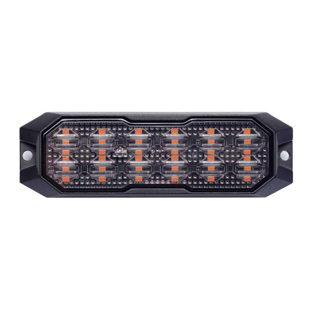 High Power LED Emergency Strobe Light Head / 12 LED Double Row