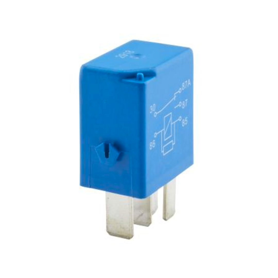 Hella 12V 5 Pin Changeover Micro Relay with Resistor / 35A