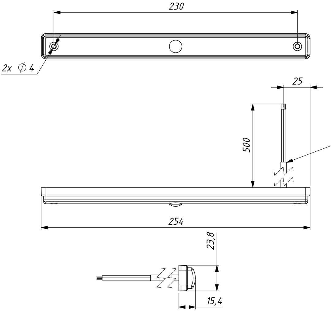 Interior LED Strip Light 4000K with Motion Sensor - 