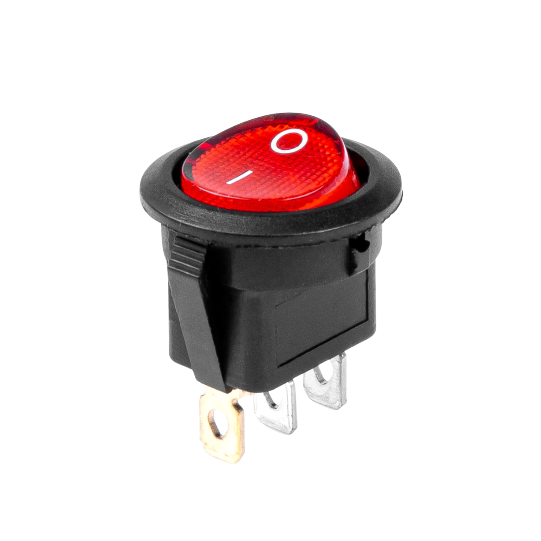 Illuminated Rocker Switch in Red