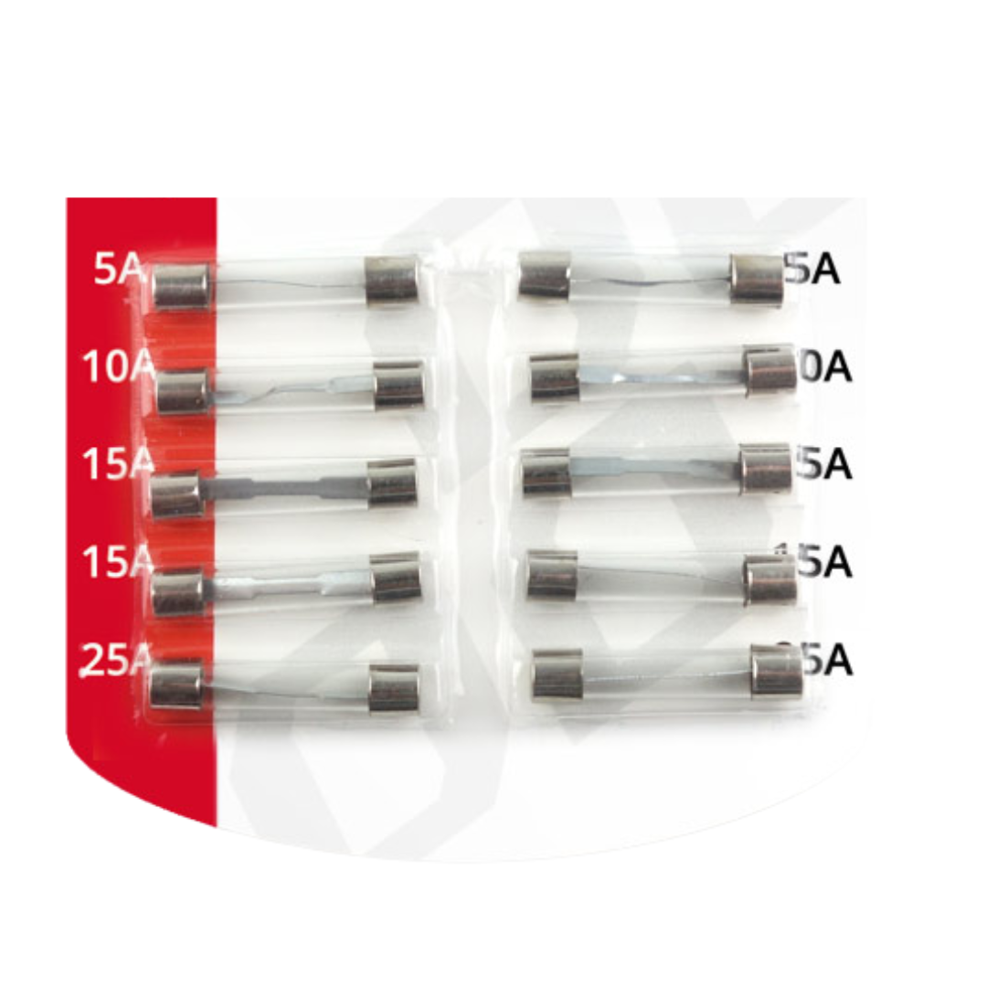 Assorted Pack of Glass Fuses / 32mm