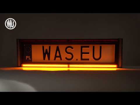 WAS W253 Number Plate Holder with Reverse Lights, Strobe, Number Plate Light &amp; Reflector