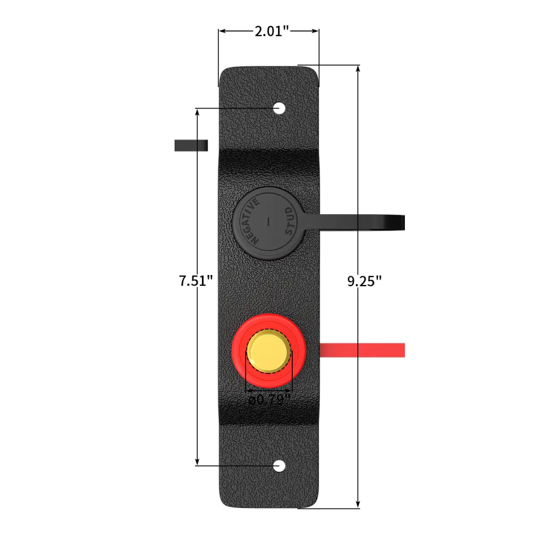 Remote Battery Post & Bracket - 