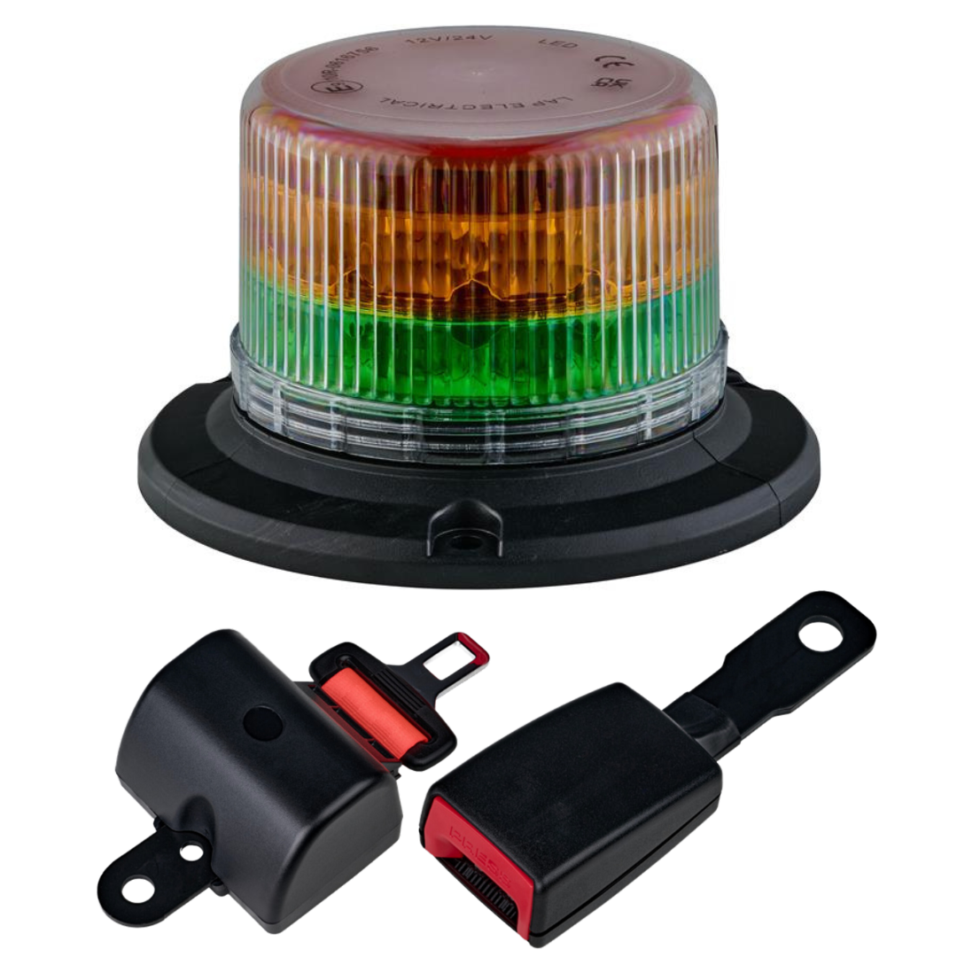 LAP LXB050 Amber & Green LED Beacon / 3 Point Mount