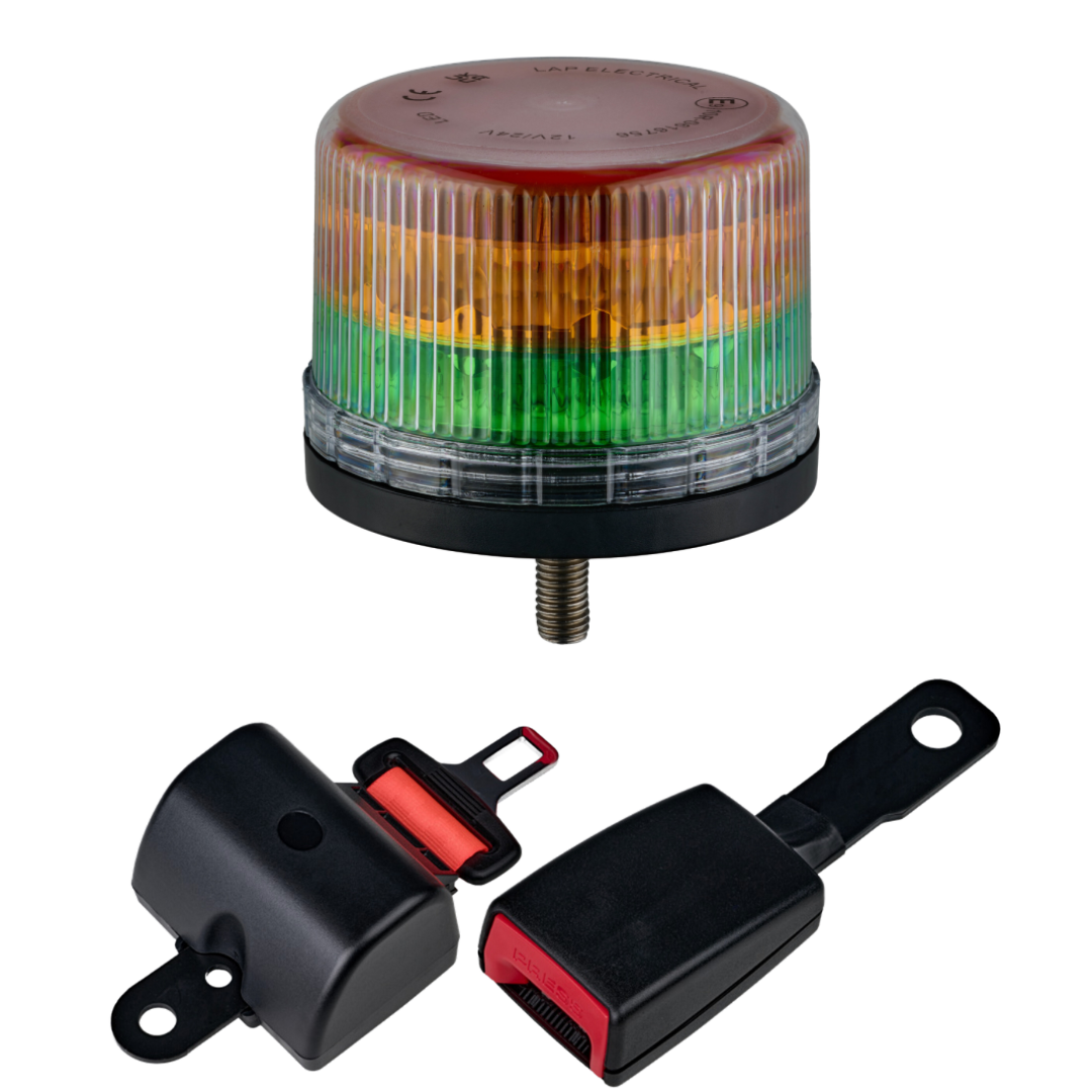 LAP Amber & Green LED Beacon / Single Bolt Mount