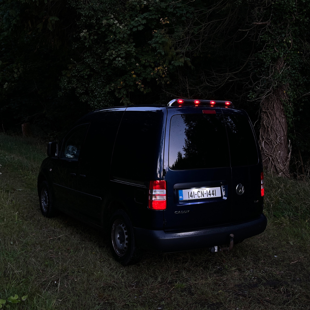 stainless steel roof bars for vans with LEDs