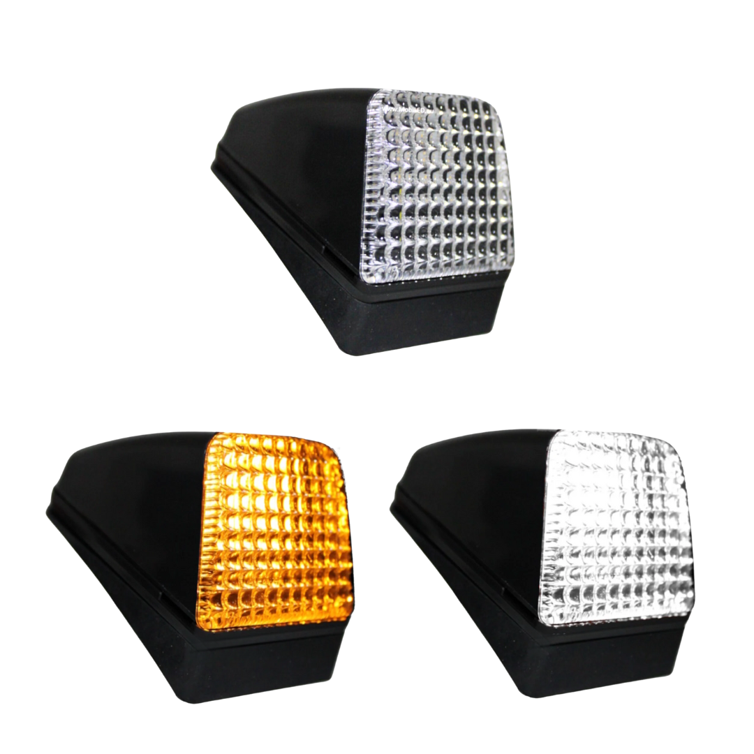 Dual Colour Volvo Style Roof LED Marker Light with Clear Lens