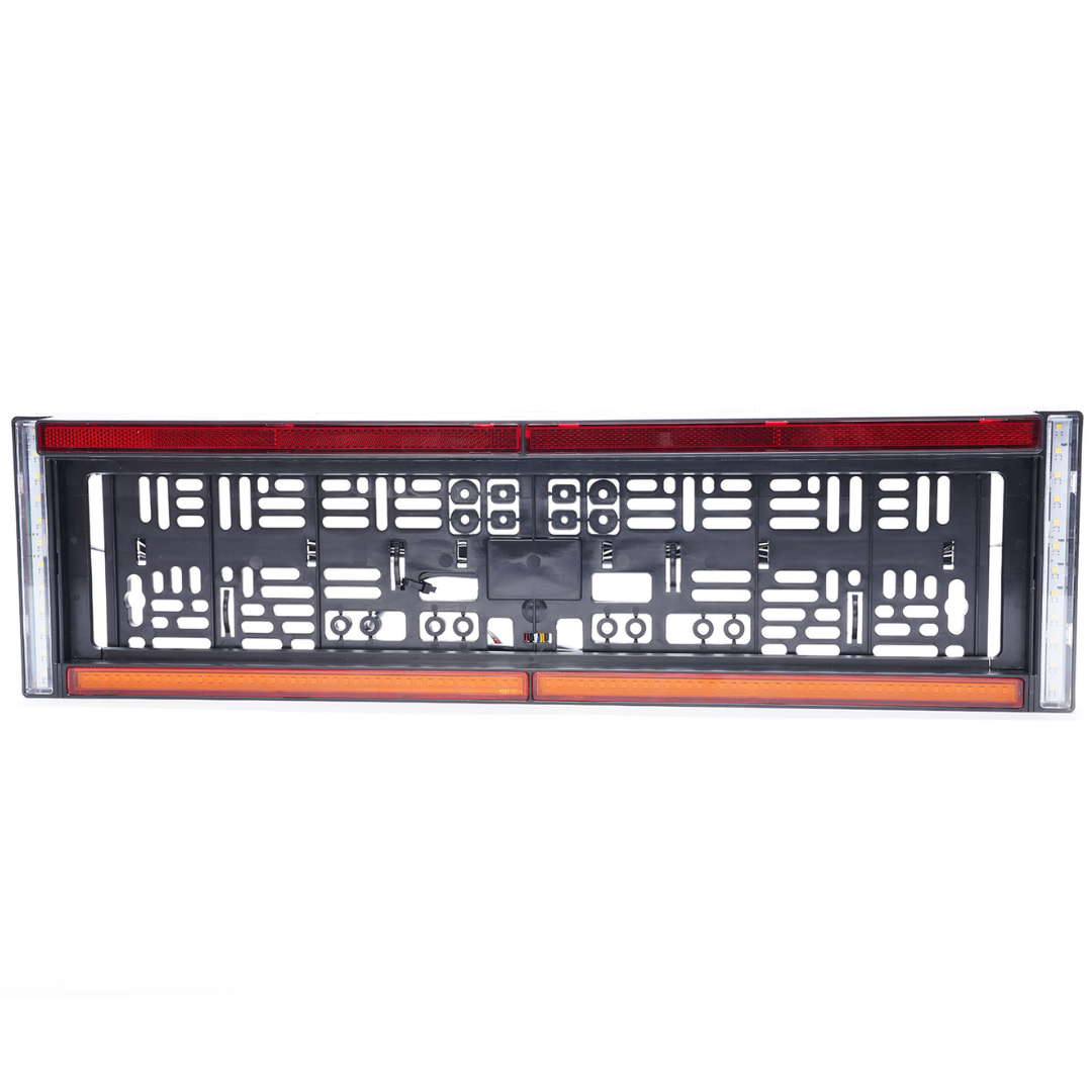 WAS W253 Number Plate Holder with Reverse Lights, Strobe, Number Plate Light Reflector