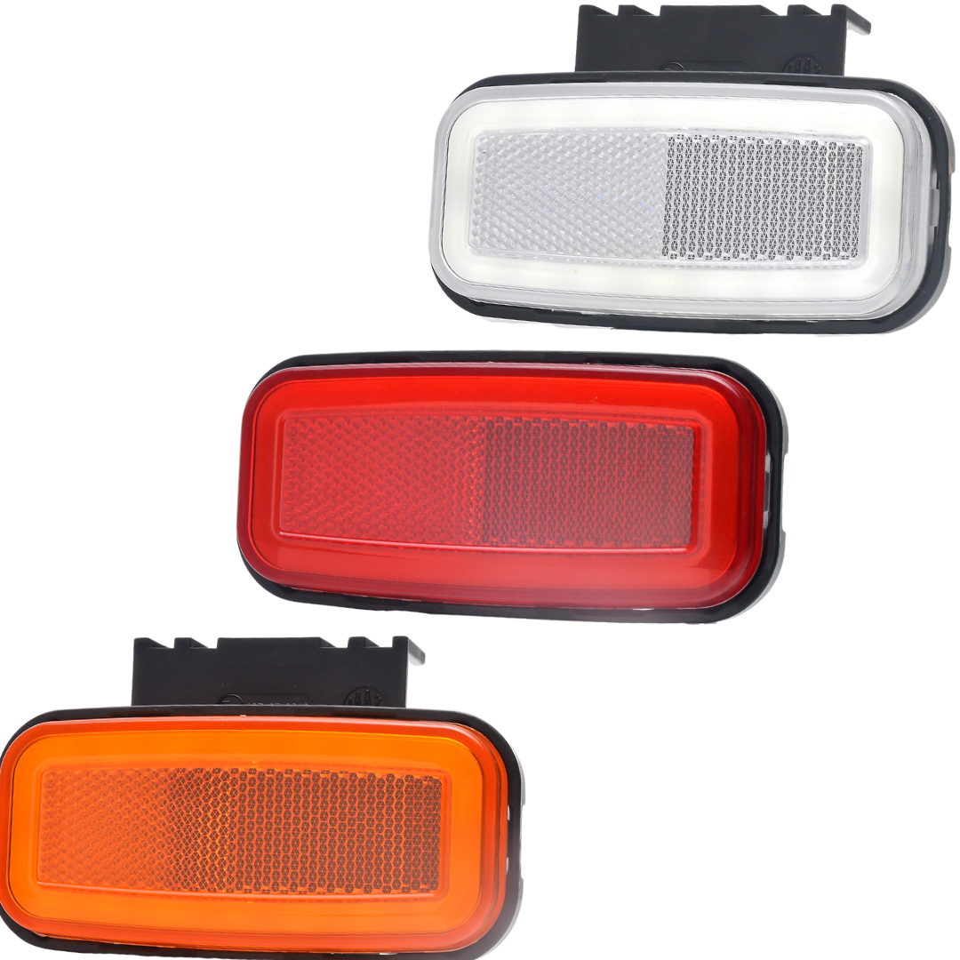 WAS Rectangular Marker Lights with Reflector