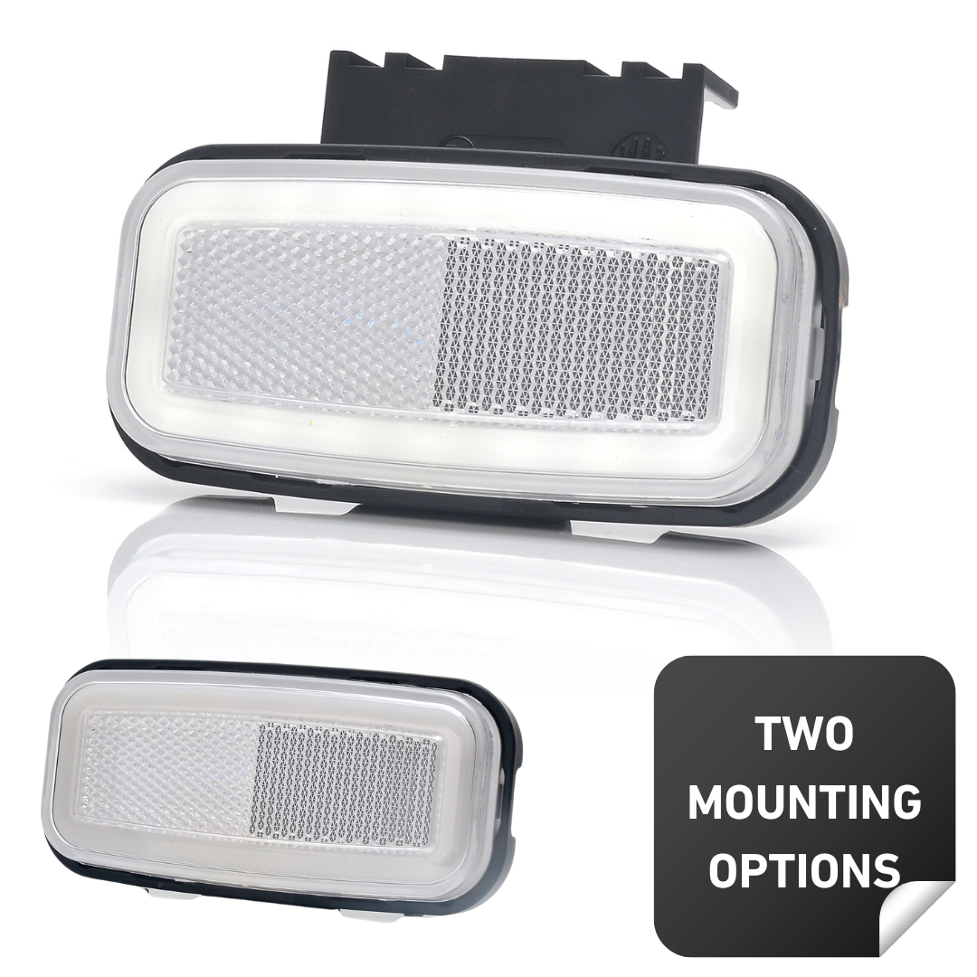 WAS Rectangular Marker Lights with Reflector