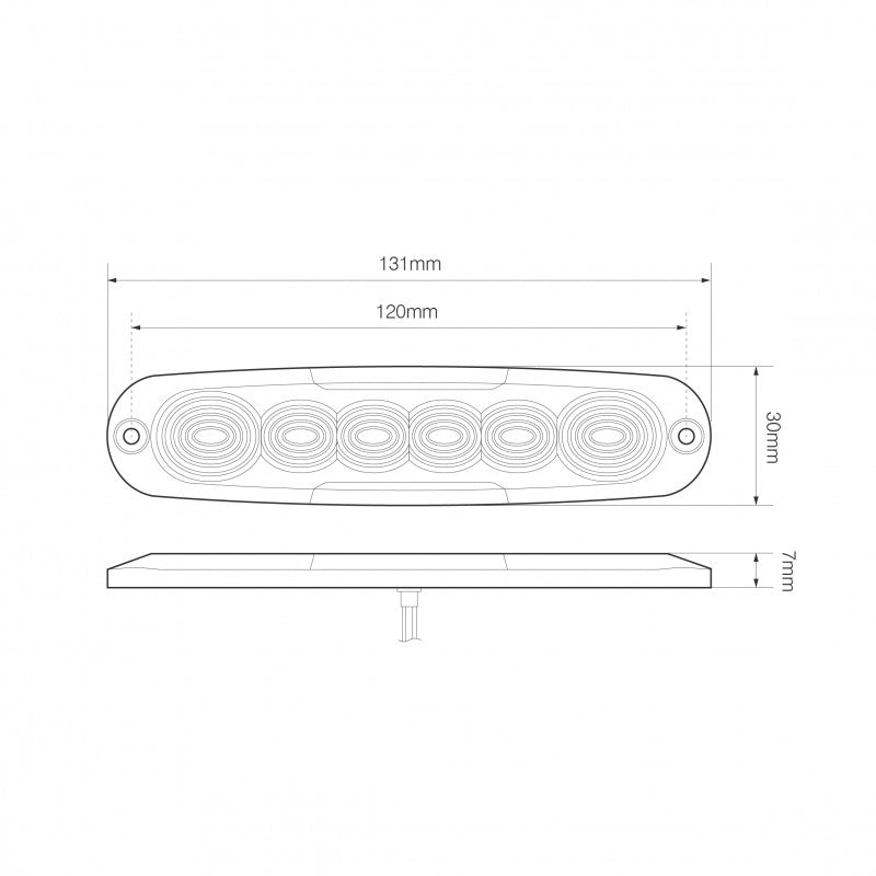 Low Profile 6 LED Warning Lamp - spo-cs-disabled - spo-default - spo-disabled - spo-notify-me-disabled