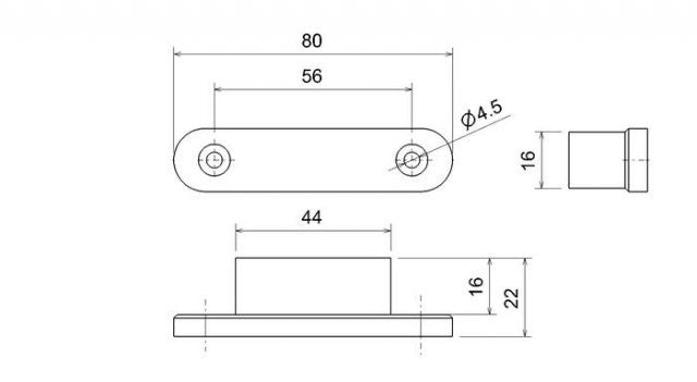 LED Flush Fit Marker Light with Long Cable 2.5m - Bin:A1 - Front & Rear Marker Lights - Side Marker Lights - spo-cs-dis